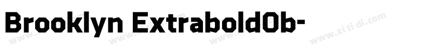 Brooklyn ExtraboldOb字体转换